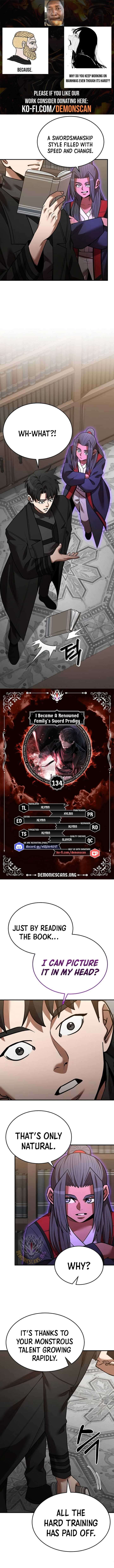 I Became A Renowned Familys Sword Prodigy Chapter 134 Page 1