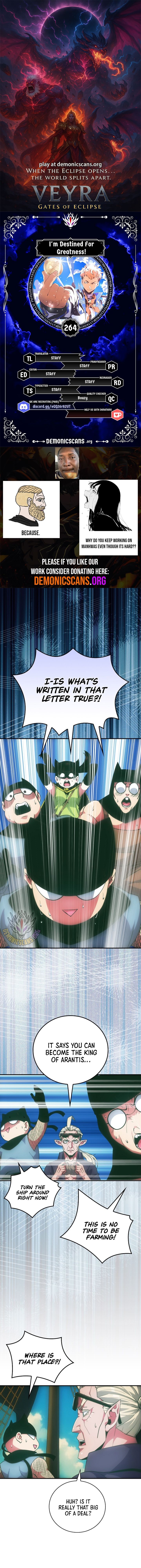 Im Destined For Greatness Chapter 264 Page 1