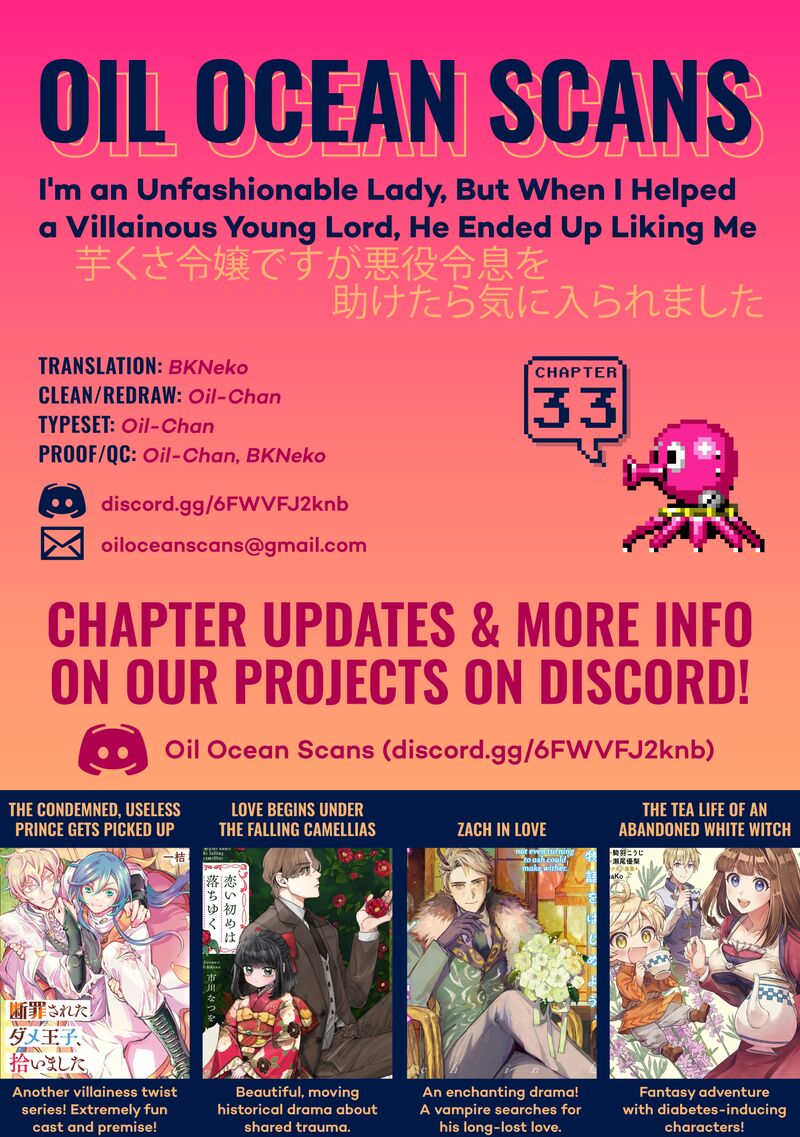 Imokusa Reijou Desu Ga Akuyaku Reisoku Wo Tasuketara KinIIraremashita Chapter 33 Page 29