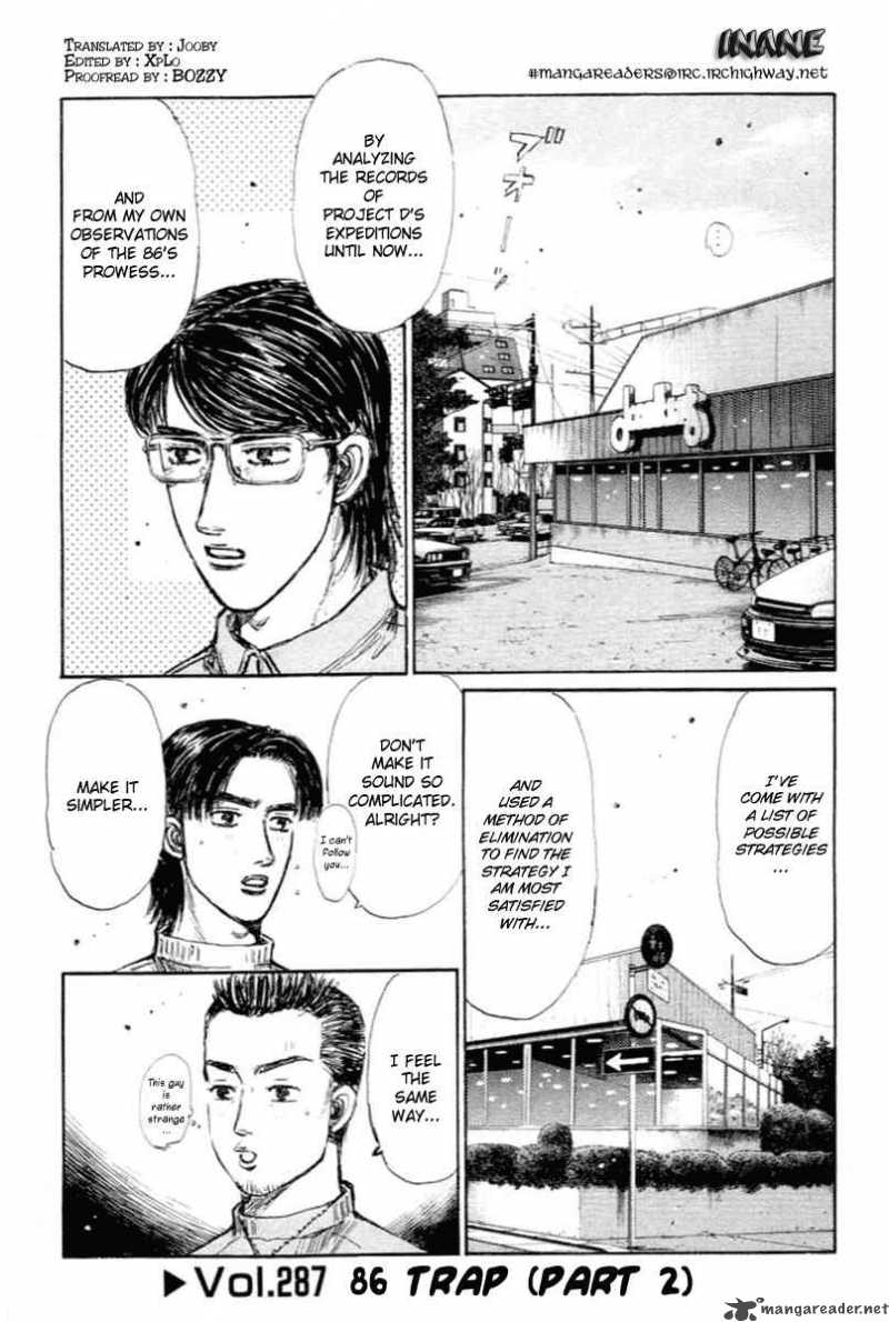 Initial D Chapter 287 Page 1