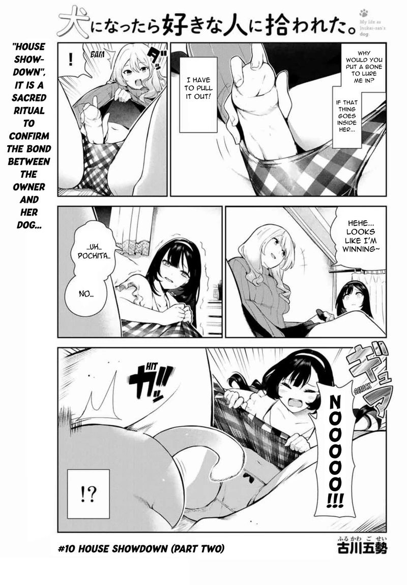 Inu Ni Nattara Suki Na Hito Ni Hirowareta Chapter 10b Page 1