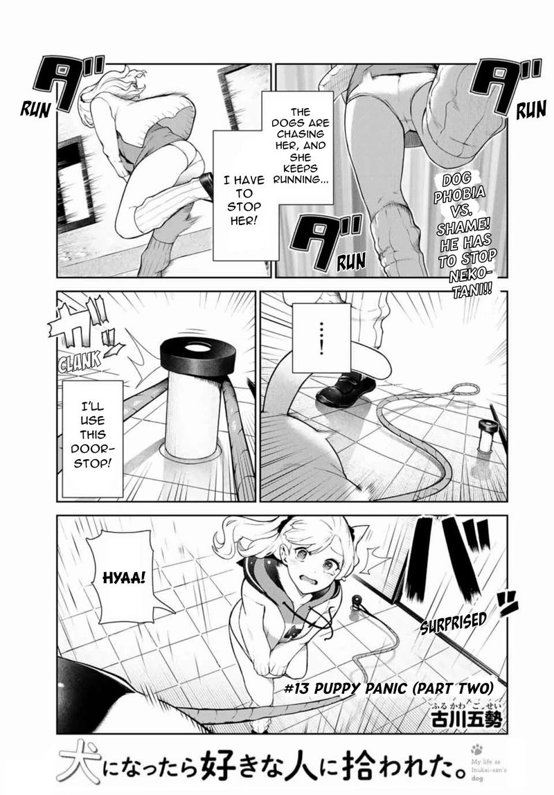 Inu Ni Nattara Suki Na Hito Ni Hirowareta Chapter 13b Page 1