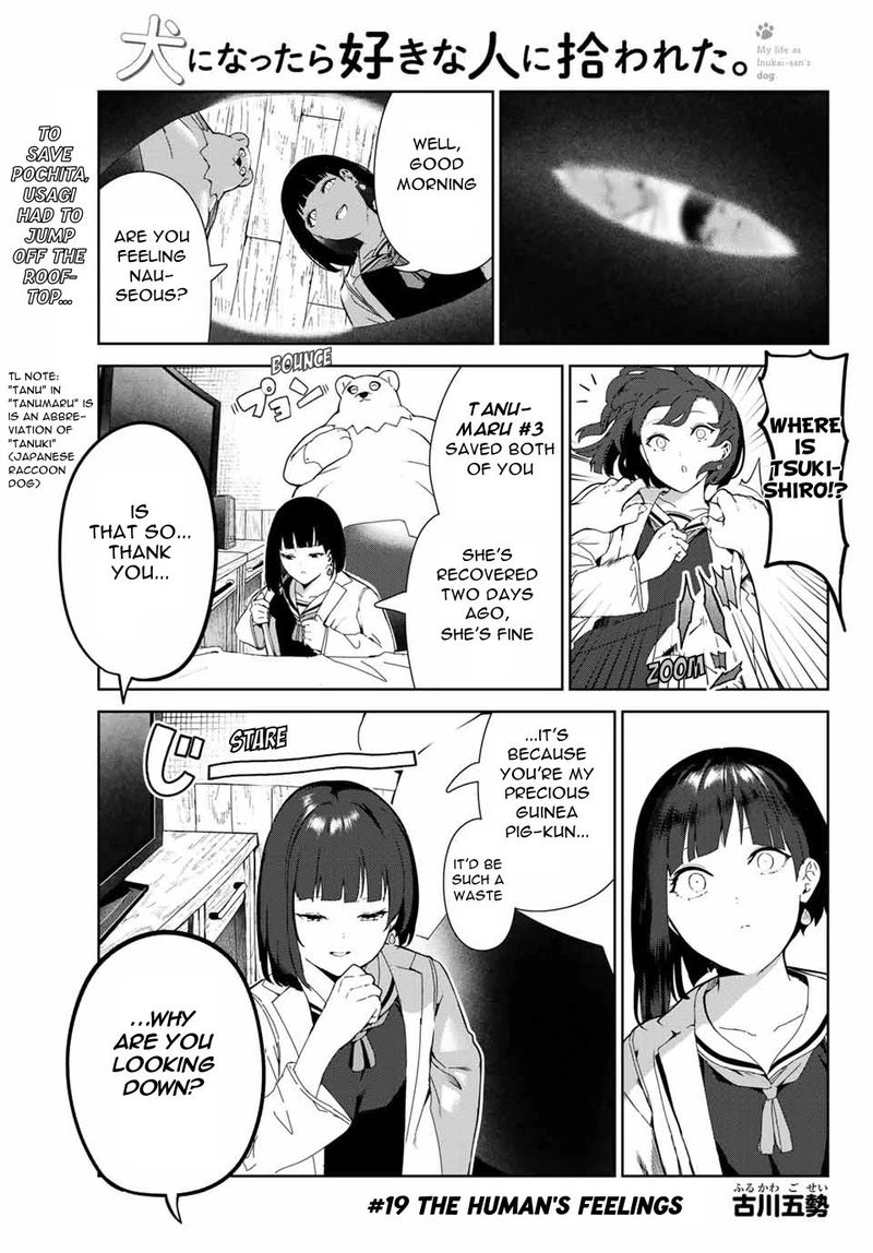 Inu Ni Nattara Suki Na Hito Ni Hirowareta Chapter 19 Page 1