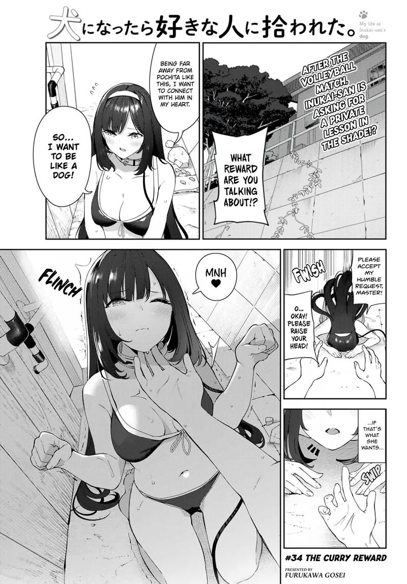 Inu Ni Nattara Suki Na Hito Ni Hirowareta Chapter 34 Page 1