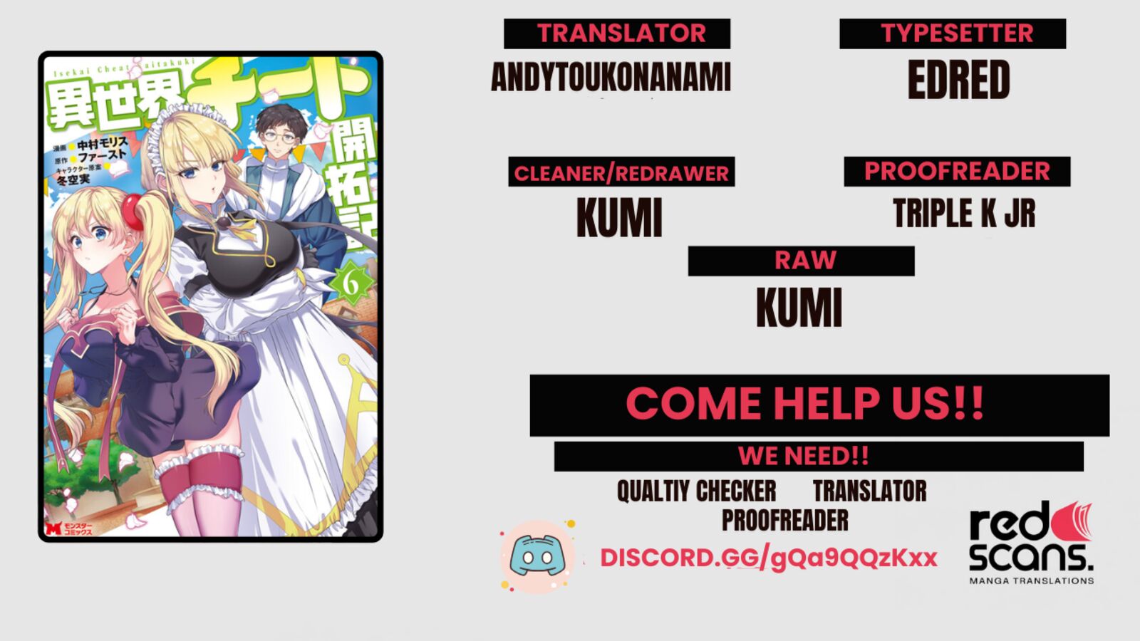 Isekai Cheat Kaitakuki Chapter 28a Page 1