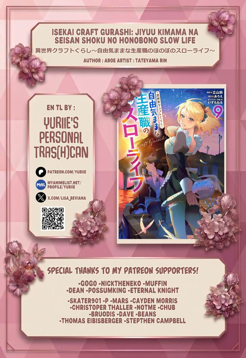 Isekai Craft Gurashi Jiyu Kimama Na Seisan Shoku No Honobono Slow Life Chapter 45 Page 1