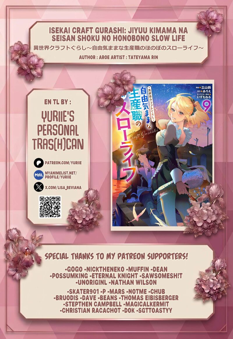Isekai Craft Gurashi Jiyu Kimama Na Seisan Shoku No Honobono Slow Life Chapter 46 Page 1