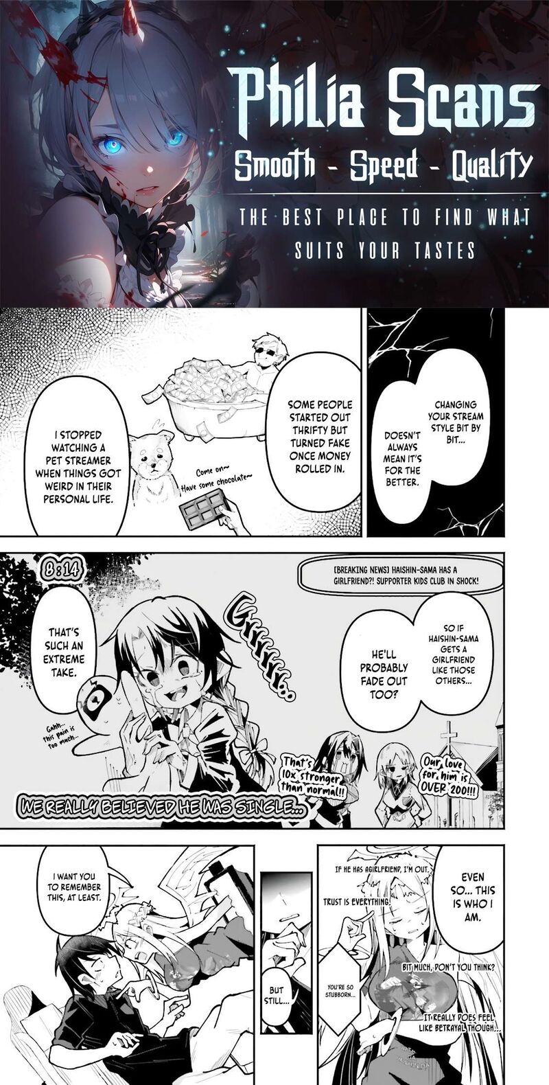 Isekai De Haishin Katsudou Wo Shitara Tairyou No Yandere Shinja Wo Umidashite Shimatta Ken Chapter 53b Page 1