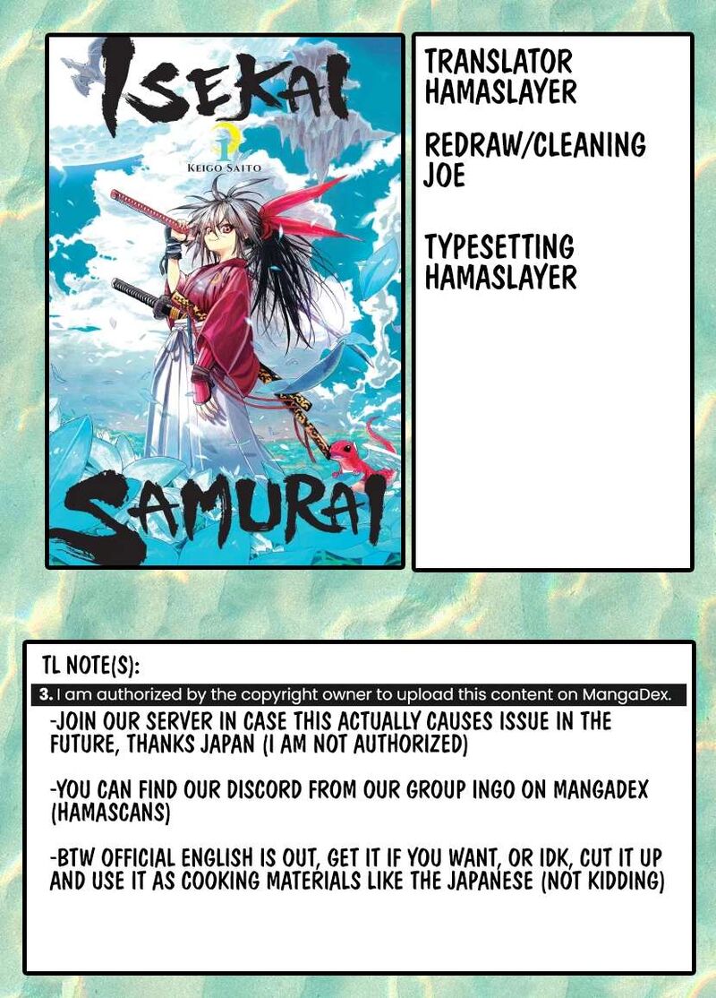 Isekai Samurai Chapter 36 Page 1
