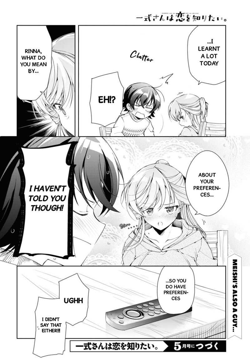 Isshiki San Wa Koi Wo Shiritai Chapter 35b Page 20