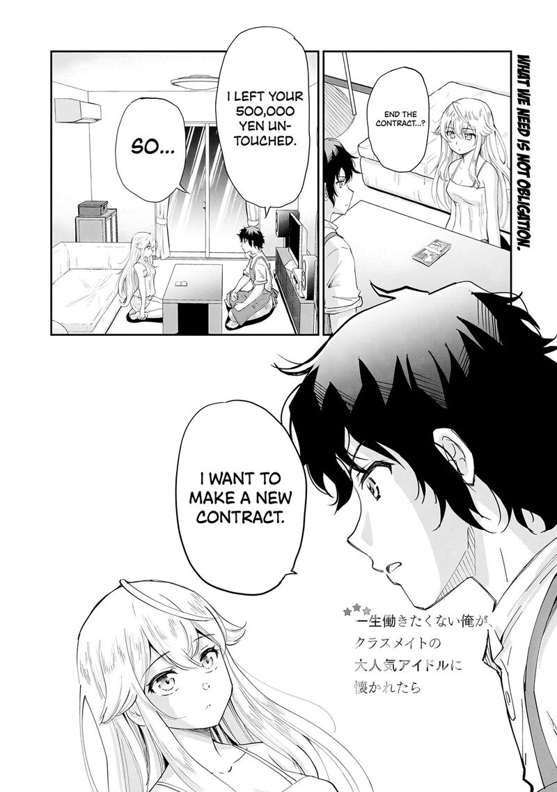 Isshou Hatarakitakunai Ore Ga Classmate No Daininki Idol Ni Natsukaretara Chapter 10 Page 2