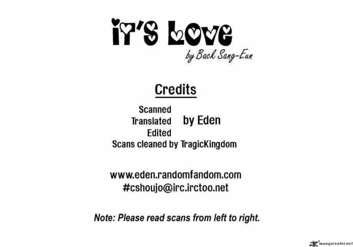 Its Love Chapter 3 Page 1