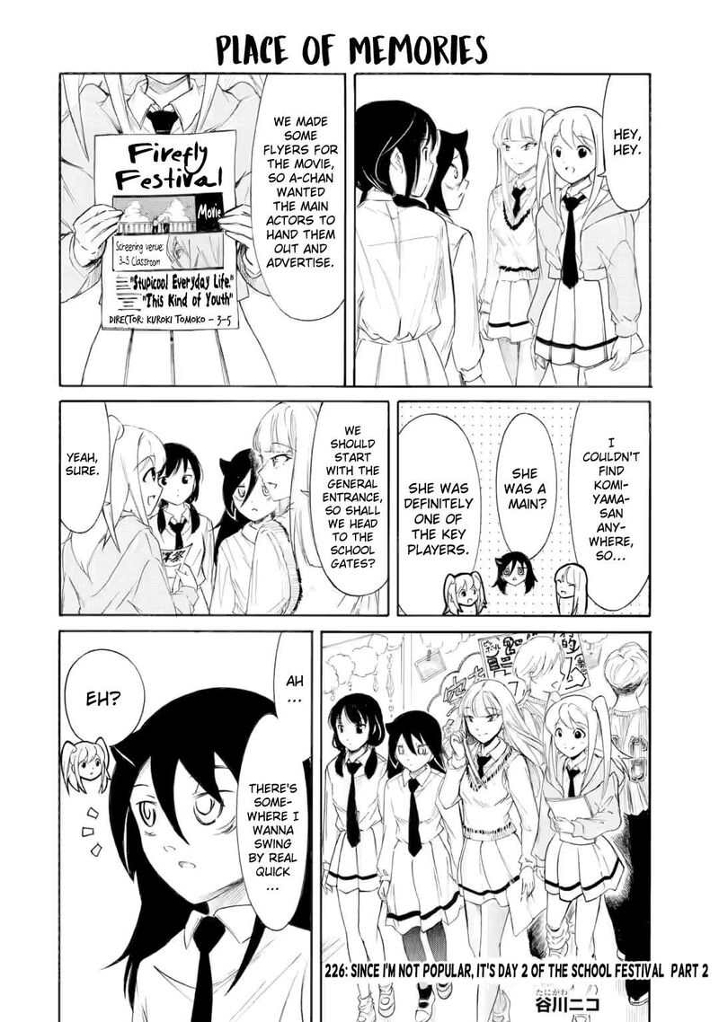 Its Not My Fault That Im Not Popular Chapter 226b Page 1