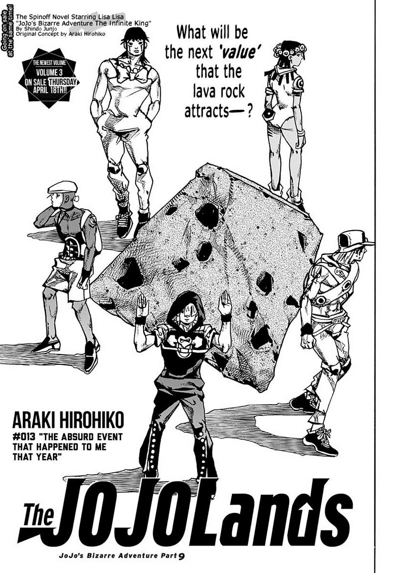 Jojo No Kimyou Na Bouken Part 9 The Jojolands Chapter 13 Page 1