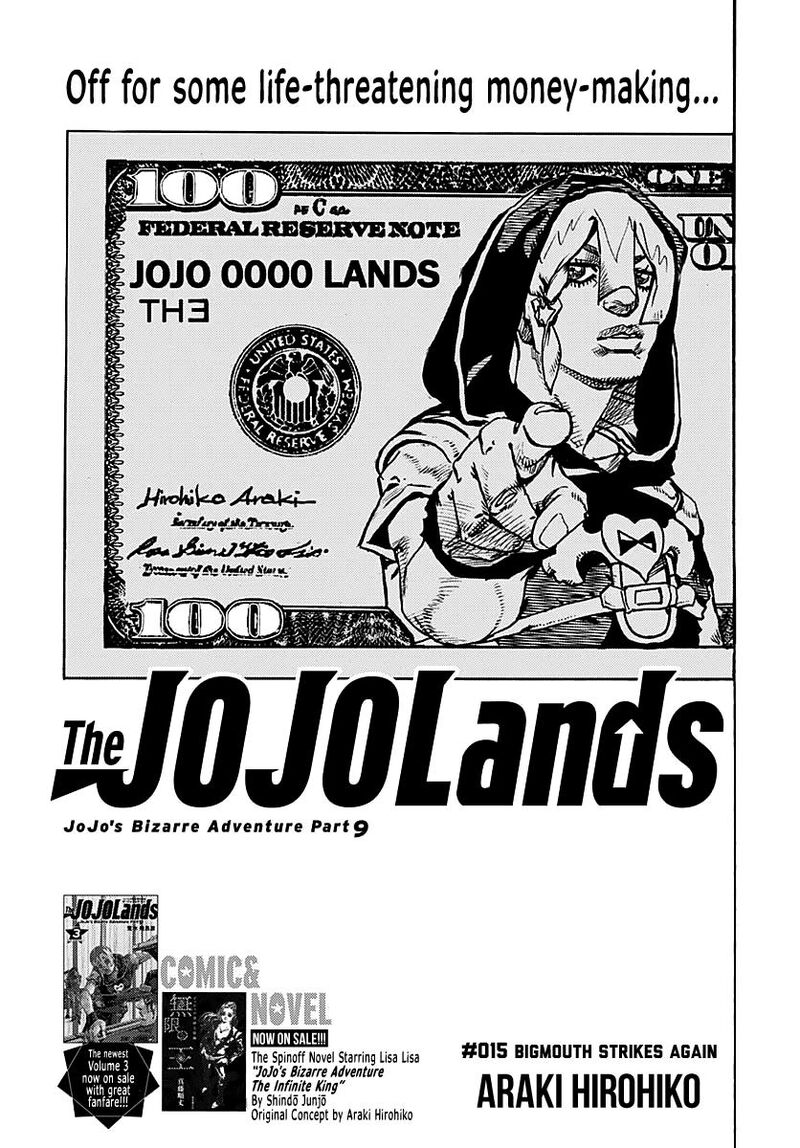 Jojo No Kimyou Na Bouken Part 9 The Jojolands Chapter 15 Page 1