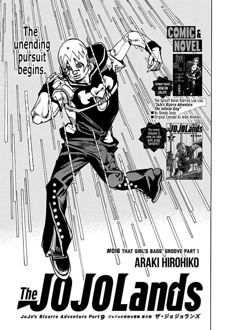 Jojo No Kimyou Na Bouken Part 9 The Jojolands Chapter 16 Page 1