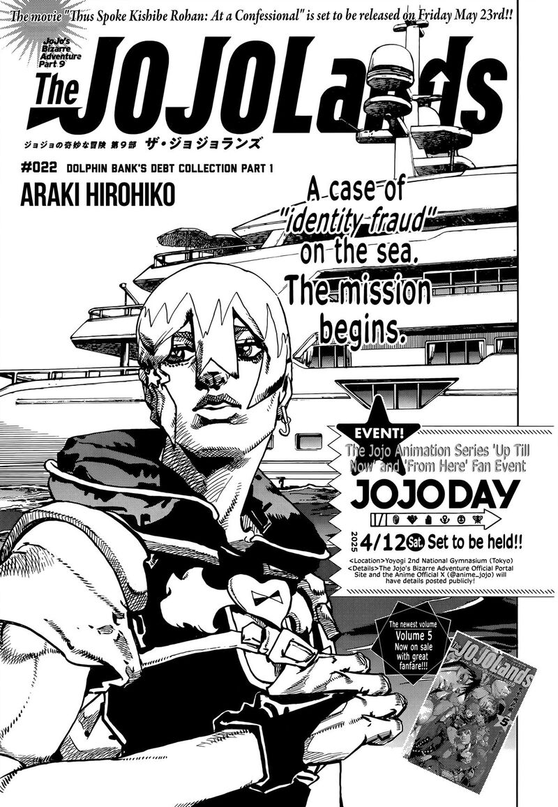 Jojo No Kimyou Na Bouken Part 9 The Jojolands Chapter 22 Page 1