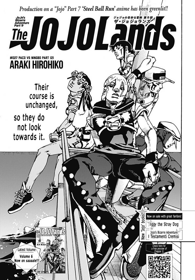 Jojo No Kimyou Na Bouken Part 9 The Jojolands Chapter 27 Page 2