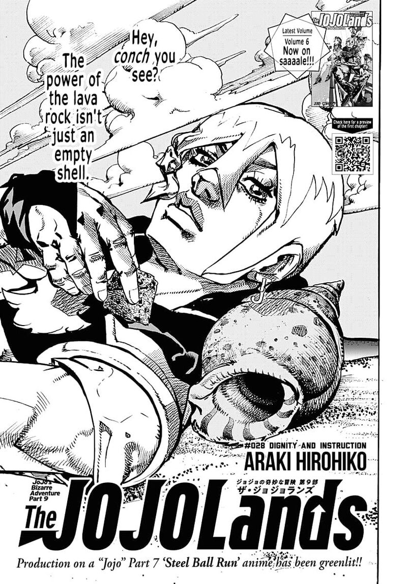 Jojo No Kimyou Na Bouken Part 9 The Jojolands Chapter 28 Page 1