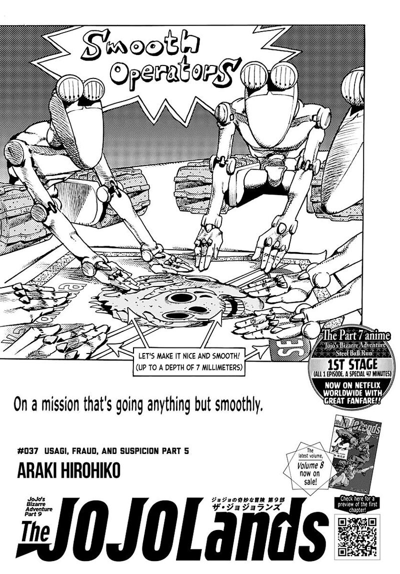 Jojo No Kimyou Na Bouken Part 9 The Jojolands Chapter 37 Page 1