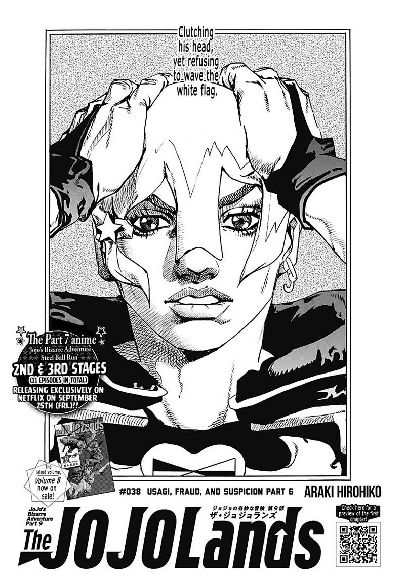 Jojo No Kimyou Na Bouken Part 9 The Jojolands Chapter 38 Page 1