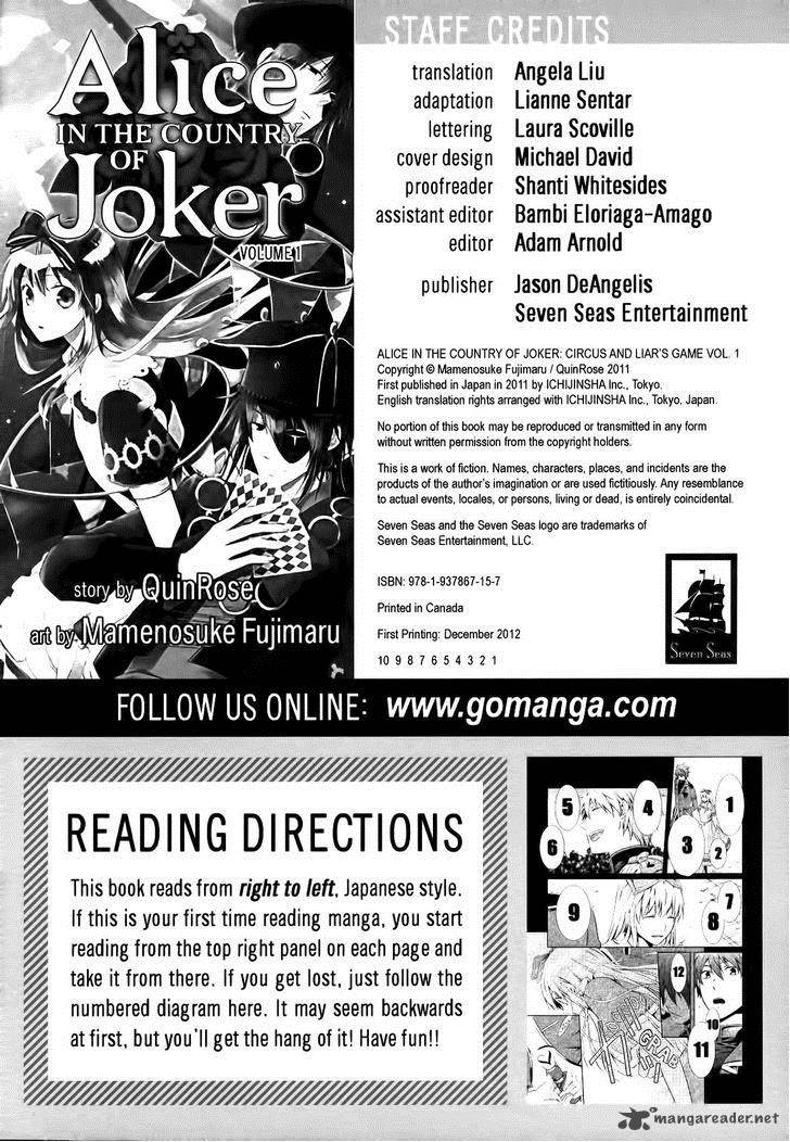 Joker No Kuni No Alice Circus To Usotsuki Game Chapter 1 Page 8