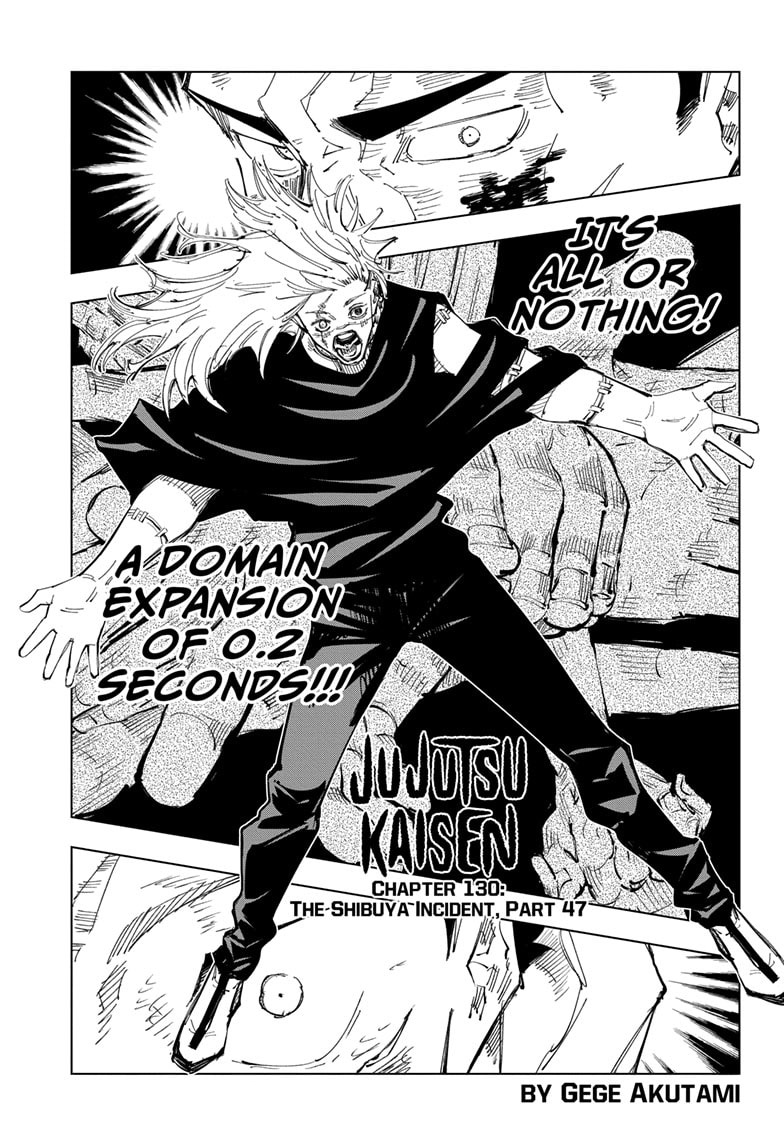 Jujutsu Kaisen Chapter 130 Page 1