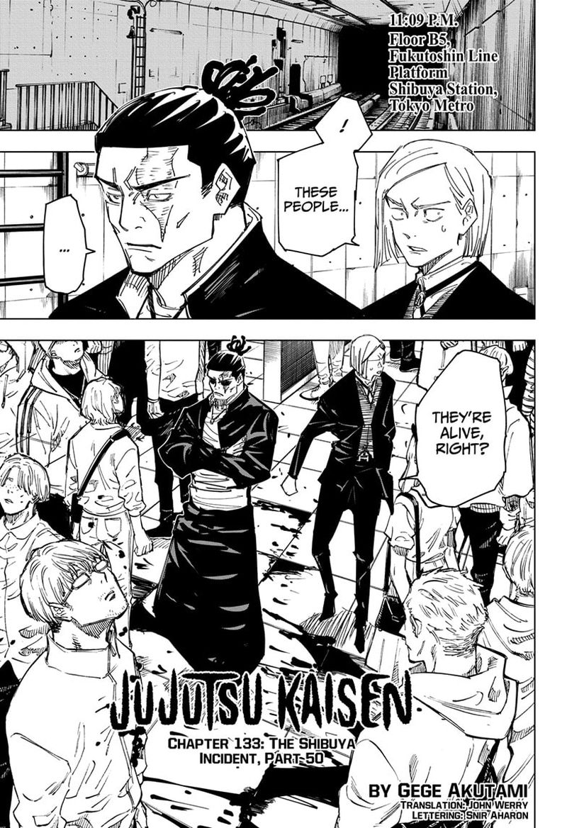 Jujutsu Kaisen Chapter 133 Page 1