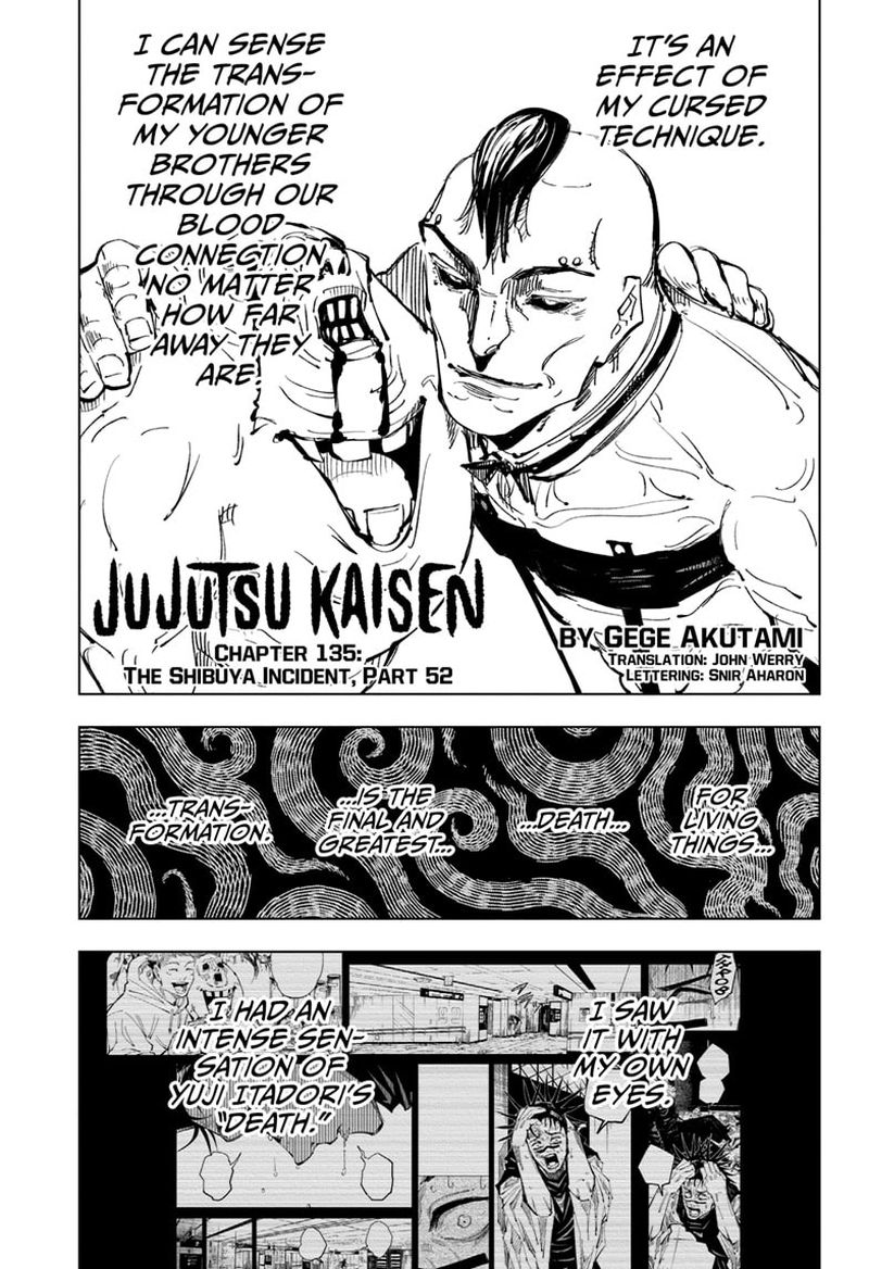 Jujutsu Kaisen Chapter 135 Page 1