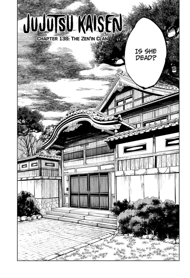 Jujutsu Kaisen Chapter 138 Page 1