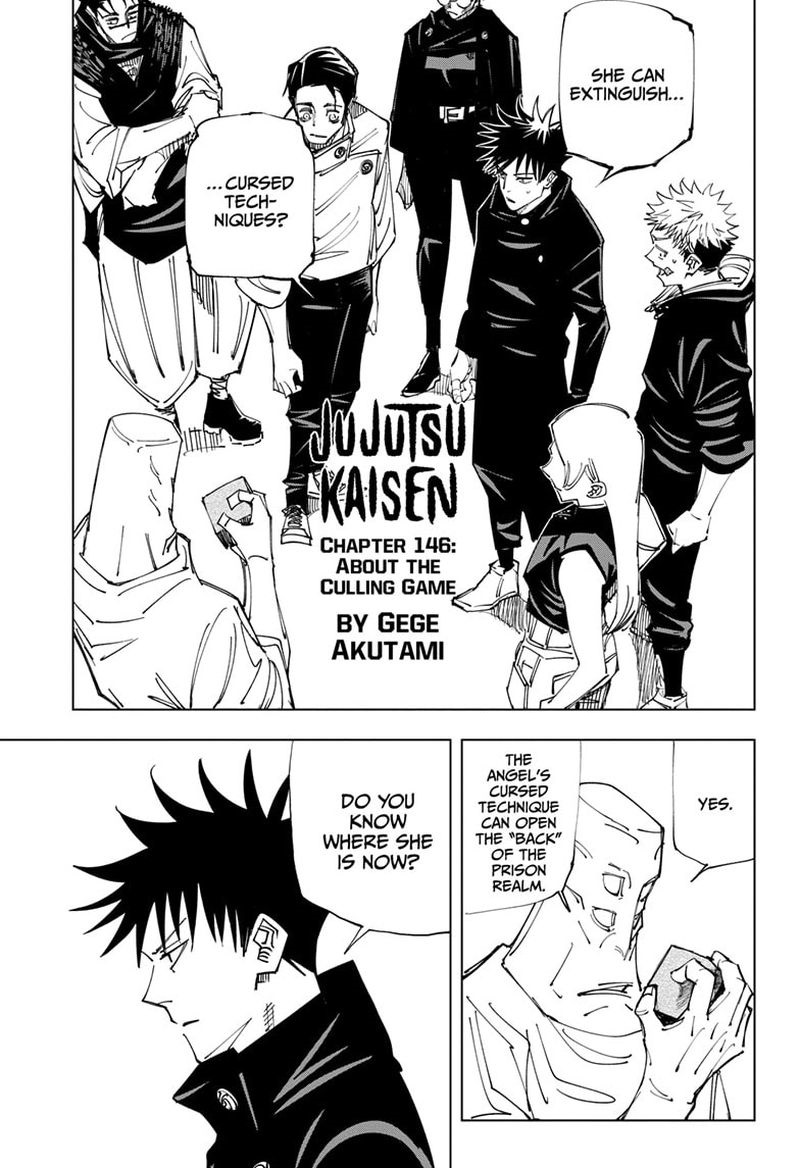 Jujutsu Kaisen Chapter 146 Page 1