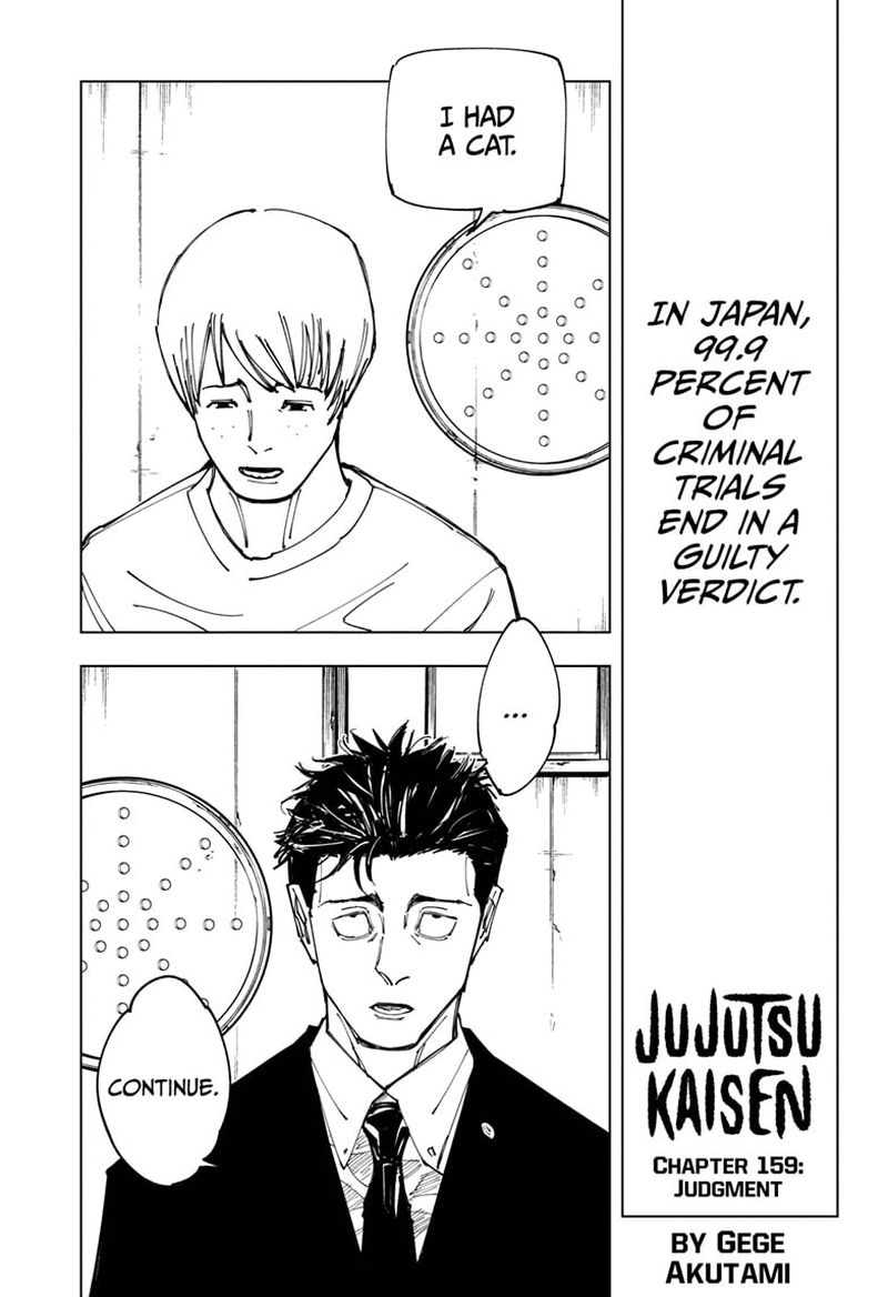Jujutsu Kaisen Chapter 159 Page 1