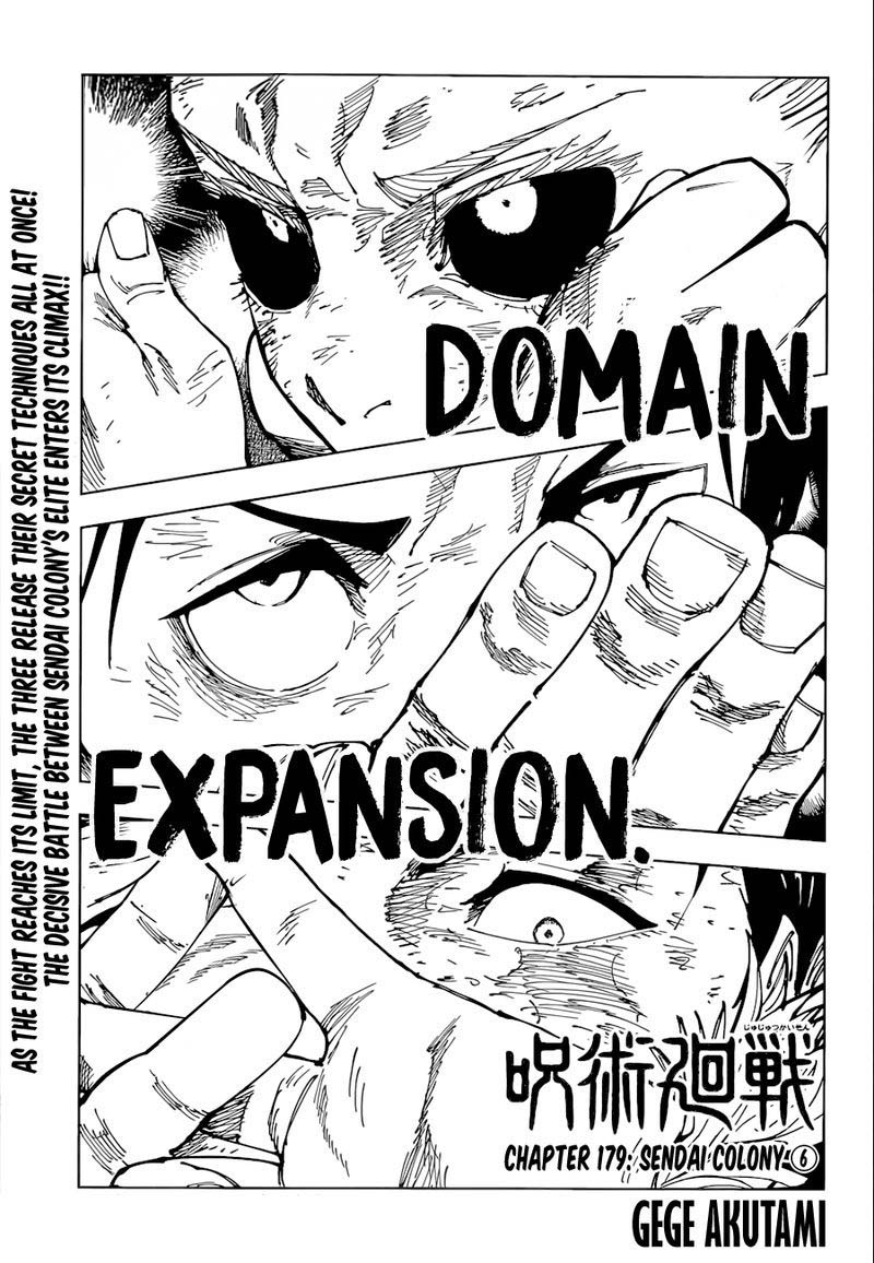 Jujutsu Kaisen Chapter 179 Page 1