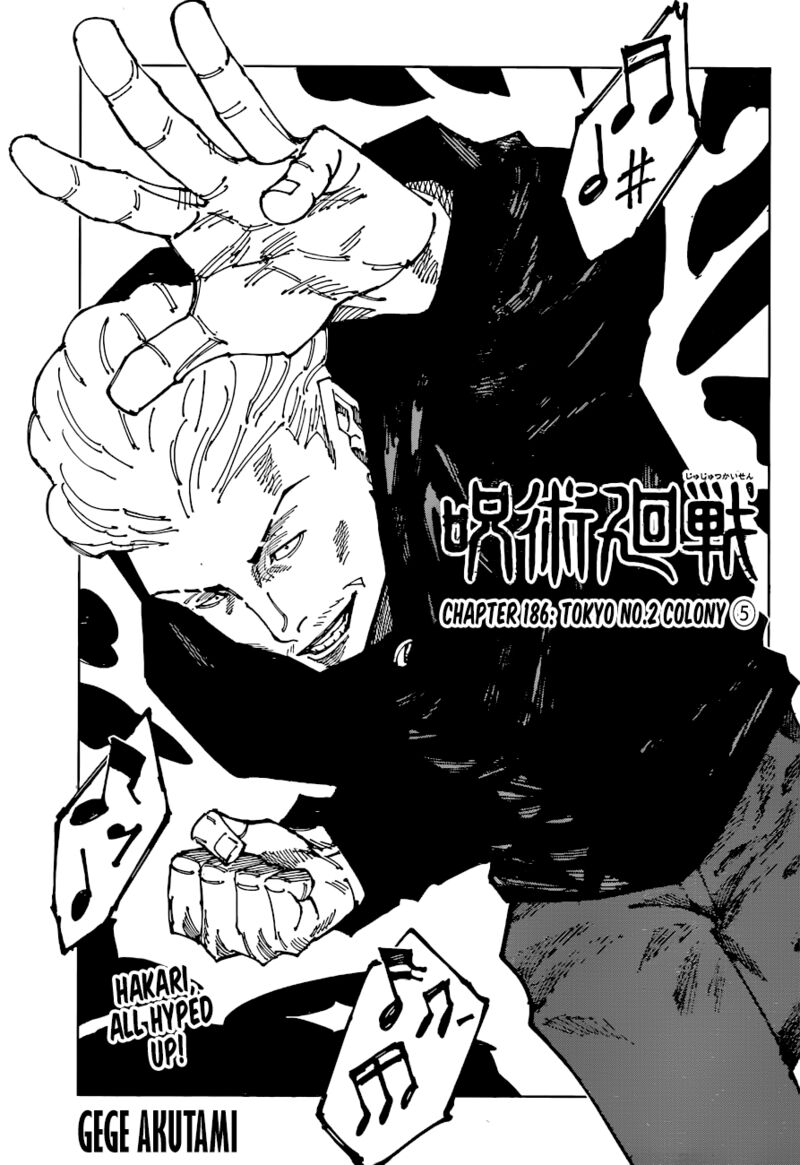 Jujutsu Kaisen Chapter 186 Page 1