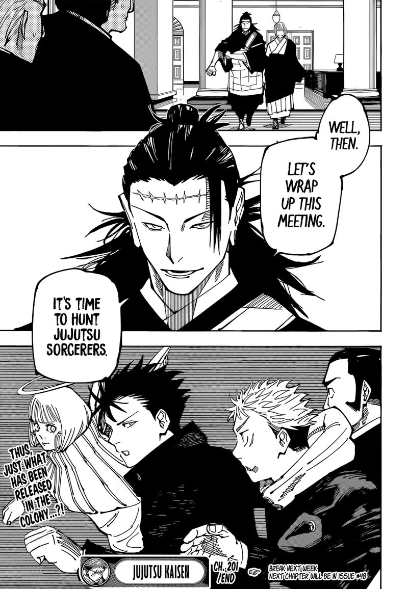 Jujutsu Kaisen Chapter 201 Page 18