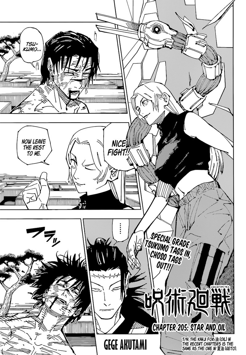 Jujutsu Kaisen Chapter 205 Page 1