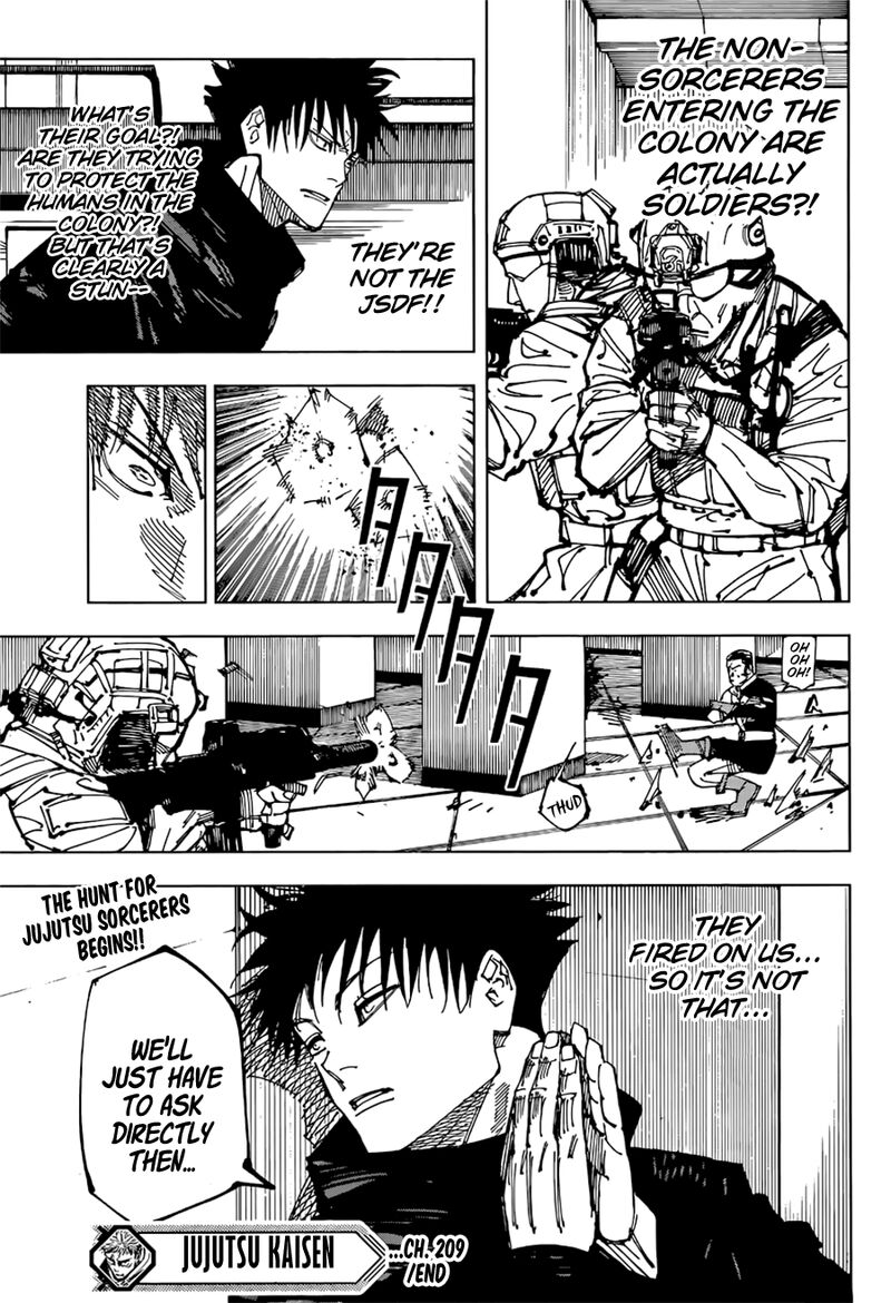 Jujutsu Kaisen Chapter 209 Page 19