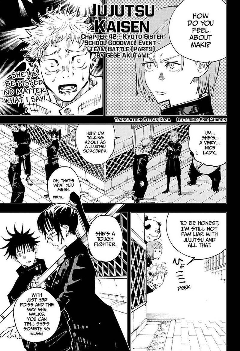 Jujutsu Kaisen Chapter 42 Page 1