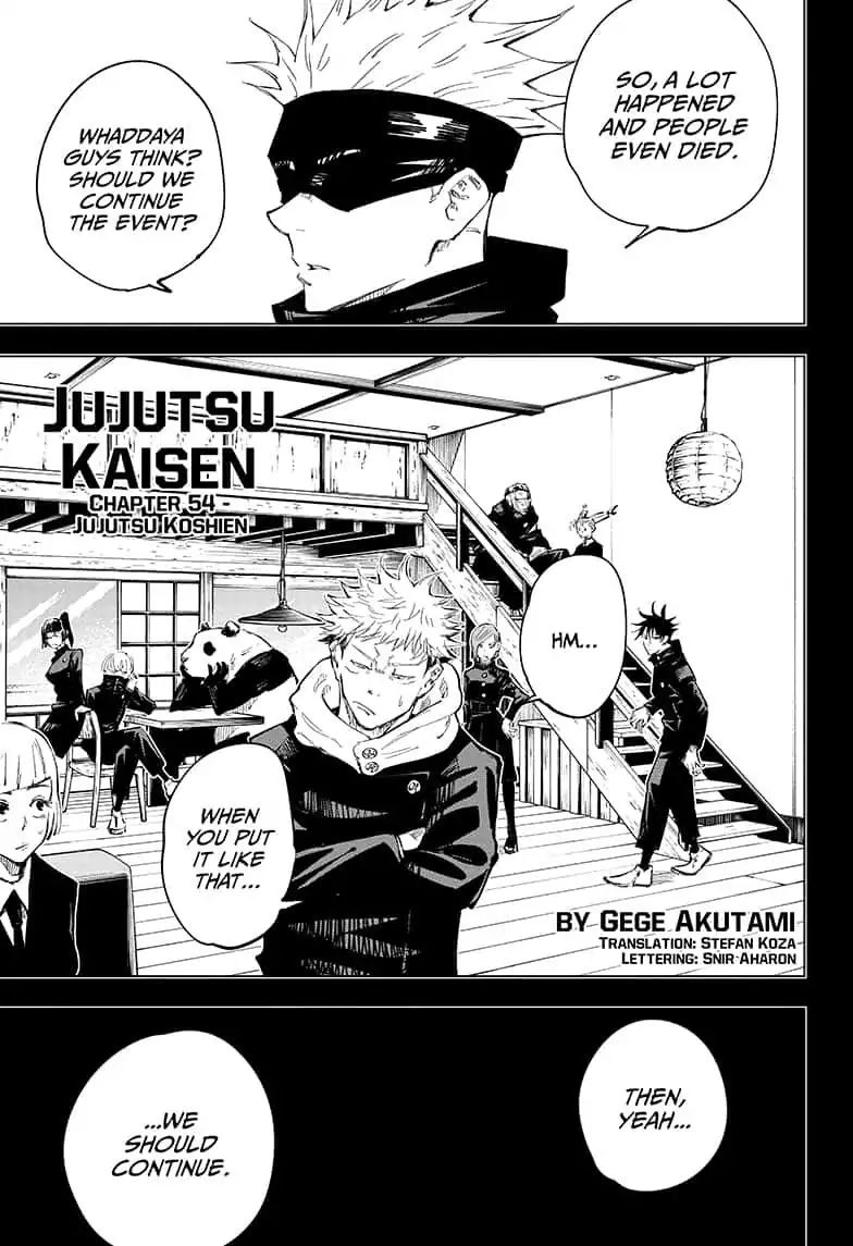 Jujutsu Kaisen Chapter 54 Page 1