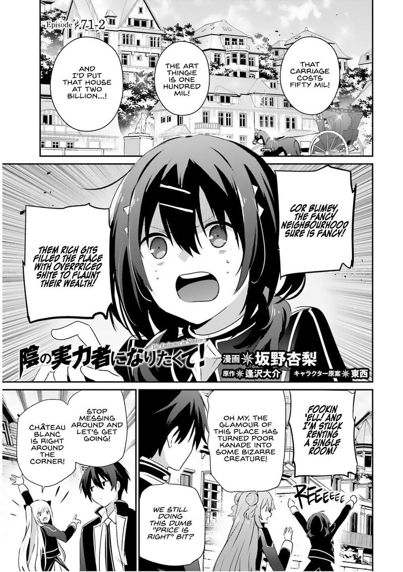 Kage No Jitsuryokusha Ni Naritakute Chapter 71b Page 2
