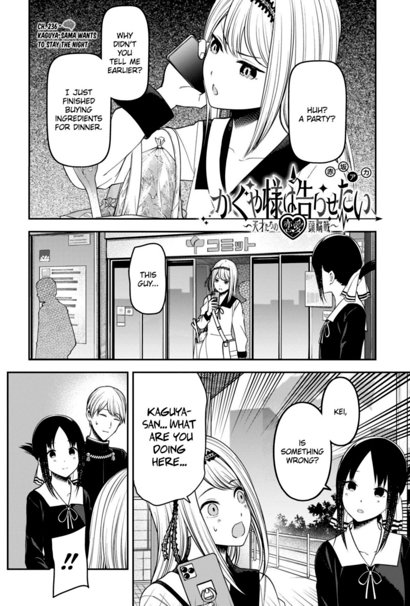 Kaguya Sama Wa Kokurasetai Tensai Tachi No Renai Zunousen Chapter 236 Page 1