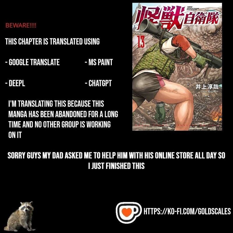 Kaijuu Jieitai Task Force For Paranormal Disaster Management Chapter 38 Page 1