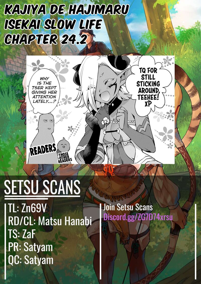 Kajiya De Hajimeru Isekai Slow Life Chapter 24b Page 1