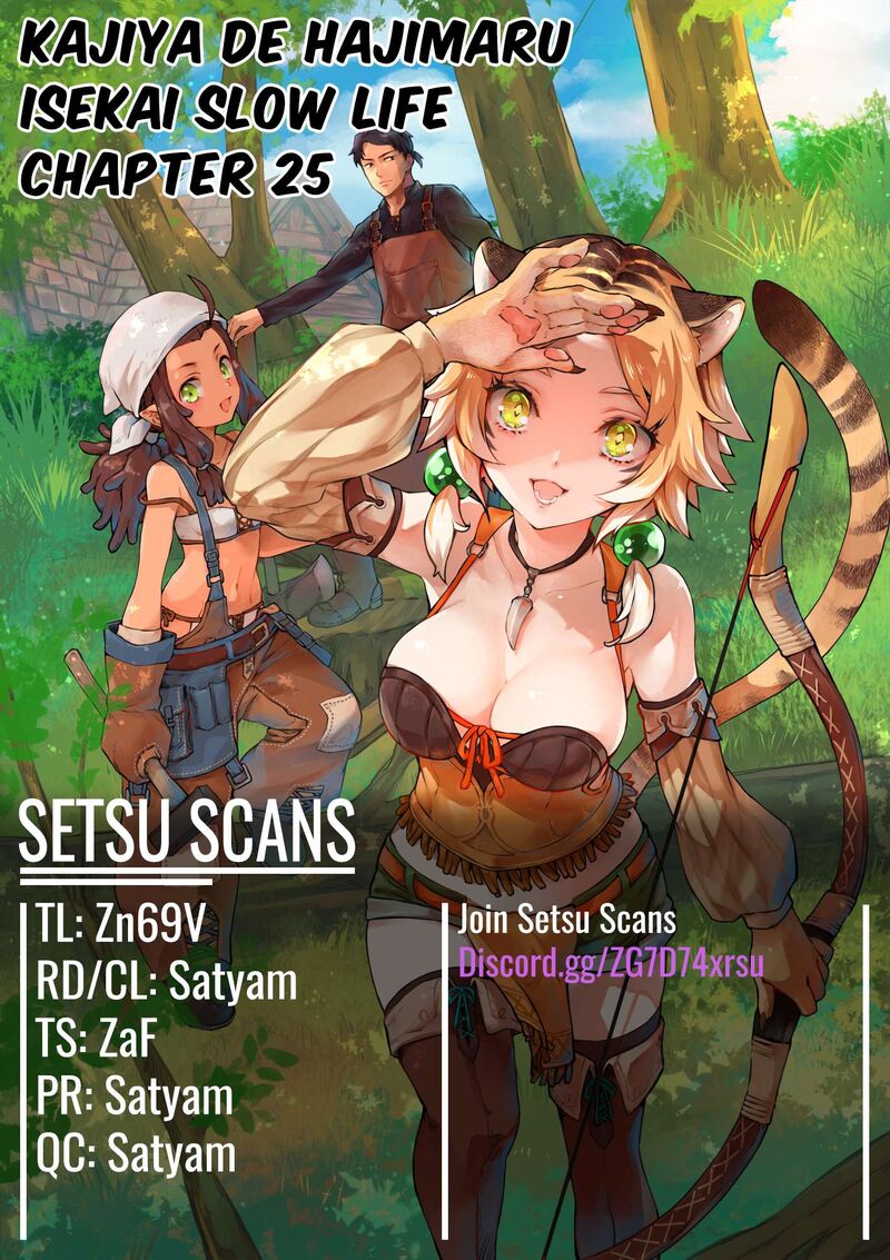 Kajiya De Hajimeru Isekai Slow Life Chapter 25 Page 1