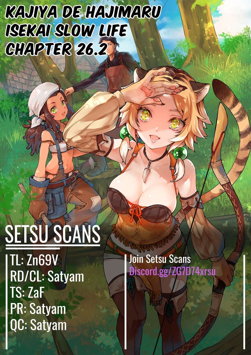 Kajiya De Hajimeru Isekai Slow Life Chapter 26b Page 1