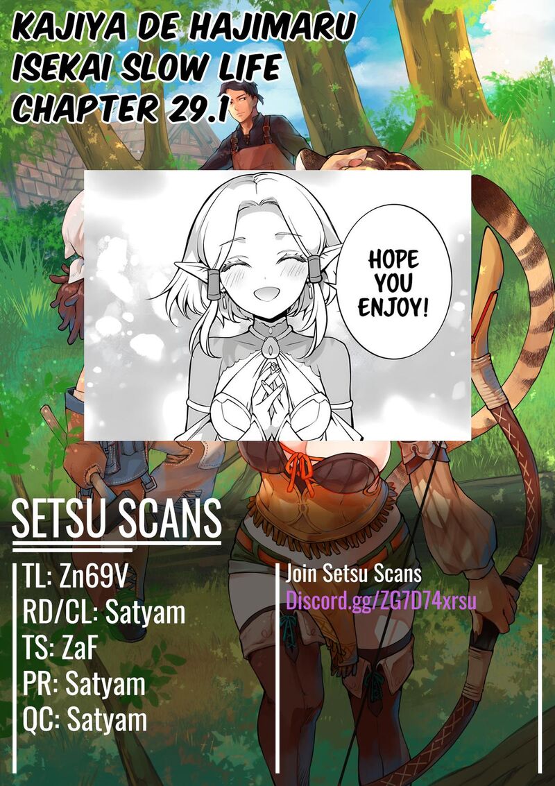 Kajiya De Hajimeru Isekai Slow Life Chapter 29a Page 1