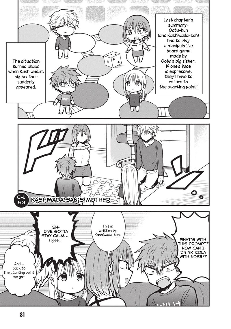 Kao Ni Denai Kashiwada San To Kao Ni Deru Ota Kun Chapter 83 Page 1