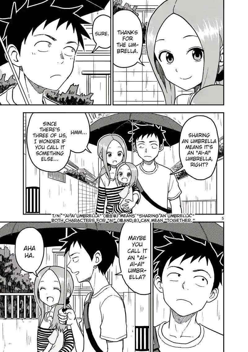 Karakai Jouzu No Moto Takagi San Chapter 108 Page 5