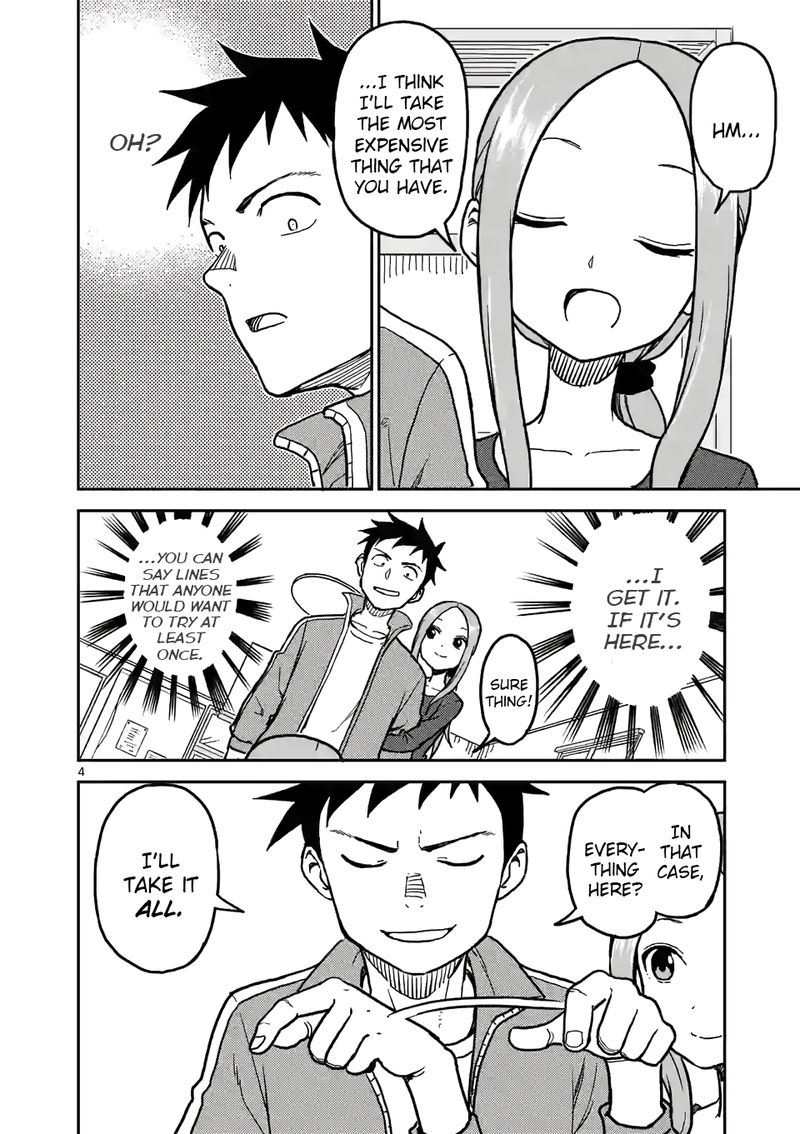 Karakai Jouzu No Moto Takagi San Chapter 111 Page 4