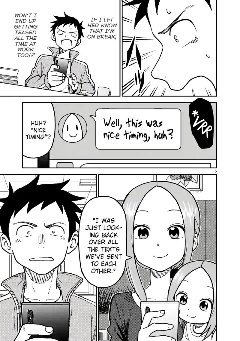 Karakai Jouzu No Moto Takagi San Chapter 113 Page 5